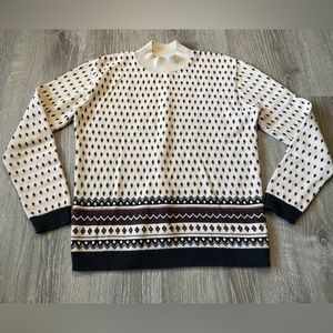 A Sweater Tale Medium Women’s Pullover Mock Neck Sweater